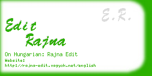 edit rajna business card